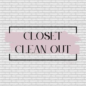 Closet Clean Out Sign